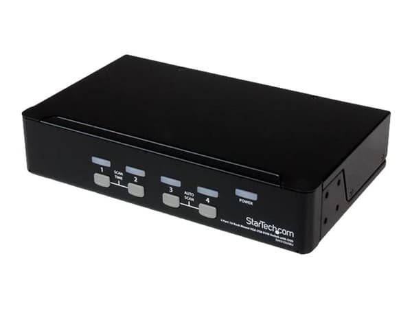 StarTech.com SV431DUSBU KVM-bryter Rack-montering Sort