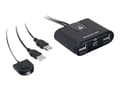 Miniatyrbilde 4 av 5: IOGEAR 2x4 USB 2.0 Peripheral Sharing Switch GUS402 - USB-periferdelesvitsj - stasjonær