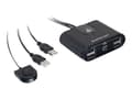 Miniatyrbilde 5 av 5: IOGEAR 2x4 USB 2.0 Peripheral Sharing Switch GUS402 - USB-periferdelesvitsj - stasjonær