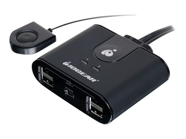 IOGEAR 2x4 USB 2.0 Peripheral Sharing Switch GUS402 - USB-periferdelesvitsj - stasjonær