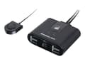 Miniatyrbilde 1 av 5: IOGEAR 2x4 USB 2.0 Peripheral Sharing Switch GUS402 - USB-periferdelesvitsj - stasjonær