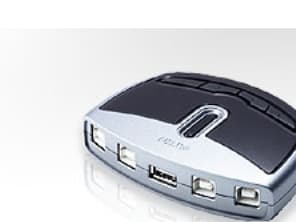 ATEN, automatisk/manuell USB 2.0 switch, 4 datorer till 1 enhet