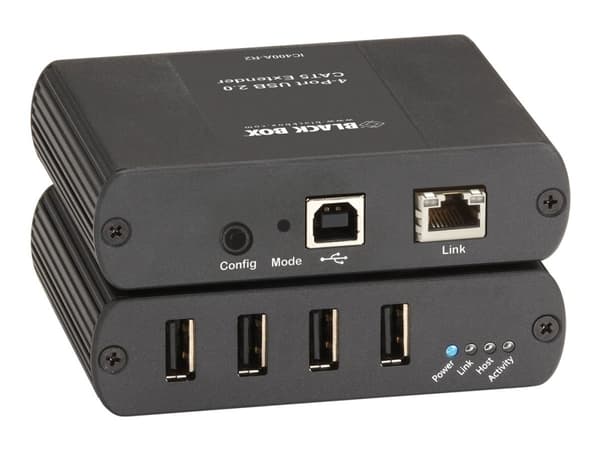 Black Box - USB-förlängningskabel - USB 2.0 - 4 portar - upp till 100 m