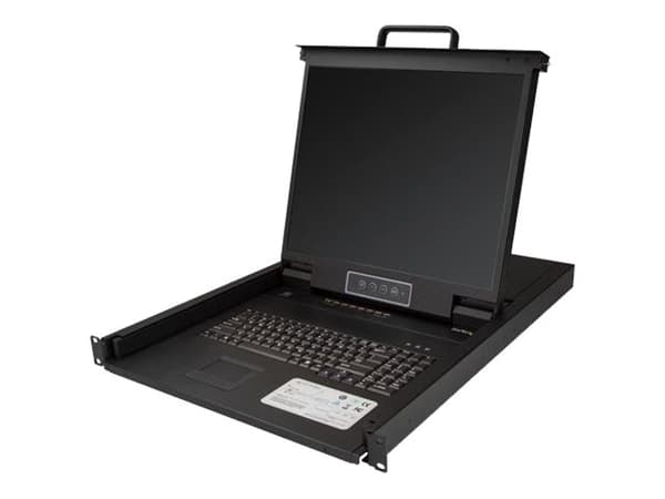 StarTech.com 8 Port Rackmount KVM Console with 6ft Cables, Integrated KVM Switch with 19" LCD Monitor, Fully Featured 1U LCD KVM Drawer- OSD KVM, Dur