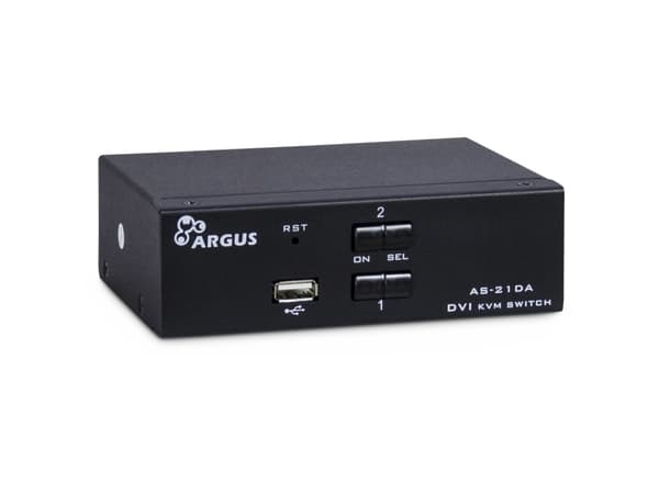 Argus KVM-AS-21DA - KVM / lydsvitsj - 2 x KVM/lyd - stasjonær