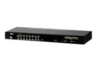 ATEN CS1316 - Omkopplare för tangentbord/video/mus/USB - 16 x KVM / USB - 1 lokal användare - skrivbordsmodell Svart