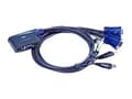 Miniatyrbild 1 av 5: ATEN CS62US - Omkopplare för tangentbord/video/mus/USB - 2 x USB - skrivbordsmodell