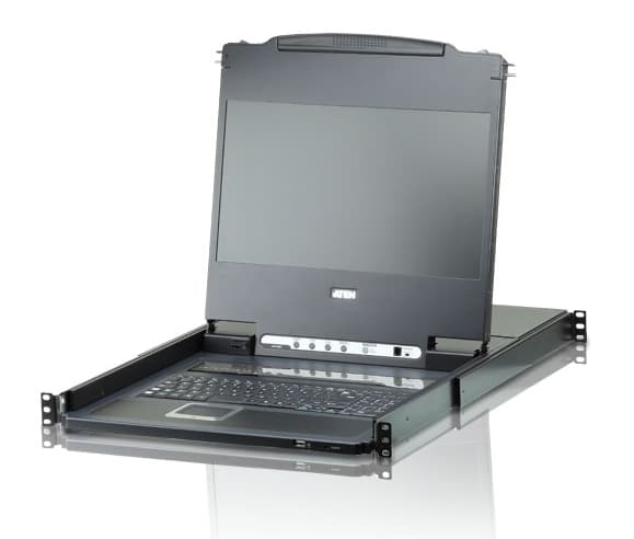 Aten 17.3" Widescreen DVI Full HD LCD Console 8 port