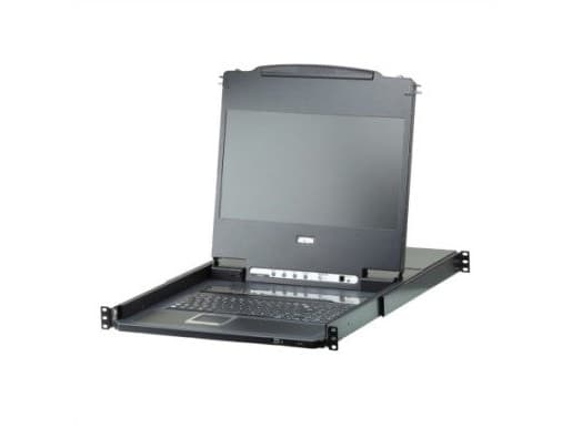 Aten CL6708MW, 1920 x 1080 pikseliä, Telineasennus, 1U, Musta