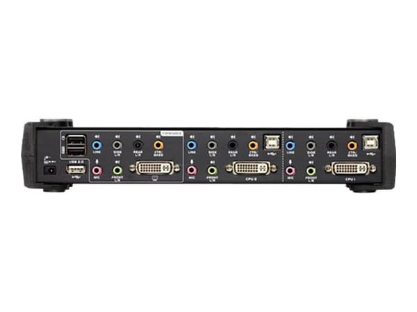 ATEN CubiQ CS1782A - KVM / lydsvitsj - 2 x KVM/lyd - 1 lokalbruker - stasjonær
