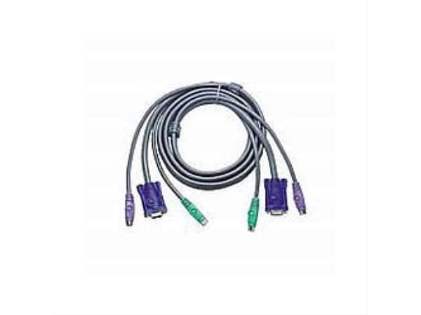 ATEN 2L-5002P/C - Tangentbords-/video-/muskabel - PS/2, HD-15 (VGA) (hane) till PS/2, HD-15 (VGA) - 1.8 m - för ATEN KH98; CE 250; MasterView Console