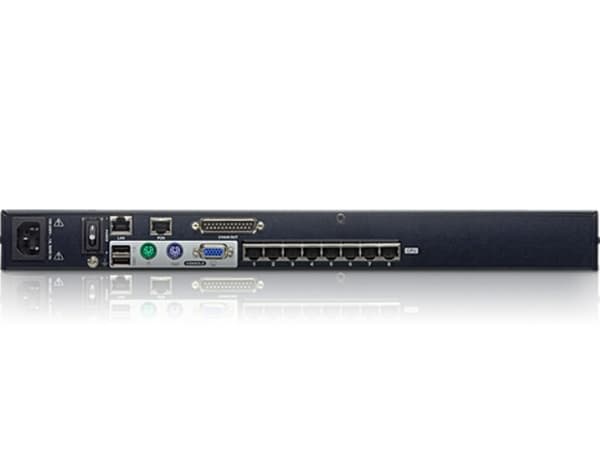 ATEN 1-lokal/fjärran delad åtkomst, 8-portars Cat 5 KVM over IP-switch med kedjekopplingsport