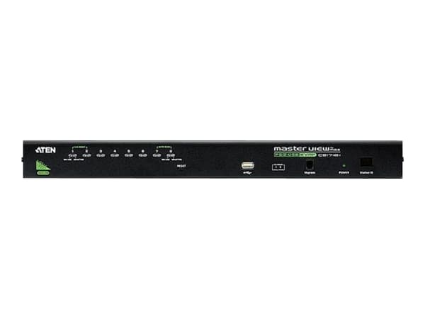 ATEN CS1708A-AT-G, 2048 x 1536 pikseliä, QXGA, Telineasennus, 5 W, 1U, Musta