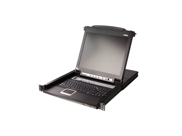ATEN Slideaway CL5708M - KVM-konsol - 17" - kan monteras i rack - 1280 x 1024 @ 75 Hz - 1U