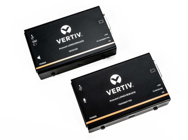 Vertiv Avocent LV4010P-202, Lähetin & vastaanotin, Langallinen, 50 m, Cat5e, Cat6a, Cat7, 1920 x 1200 pikseliä, Sininen