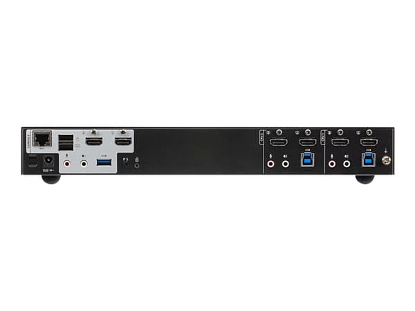 ATEN CS1842 2-Port USB 3.0 4K HDMI Dual Display KVMP Switch - KVM / lyd / USB-svitsj - 2 x KVM/lyd/USB - 1 lokalbruker - stasjonær - for VanCryst VS1