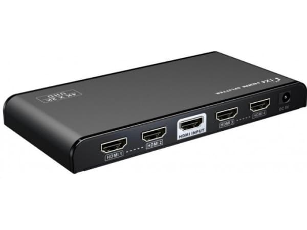 PremiumCord HDMI 2.0 splitter 1-4 porter, 4K x 2K/60Hz, FULL HD, 3D, ÄernÃ½