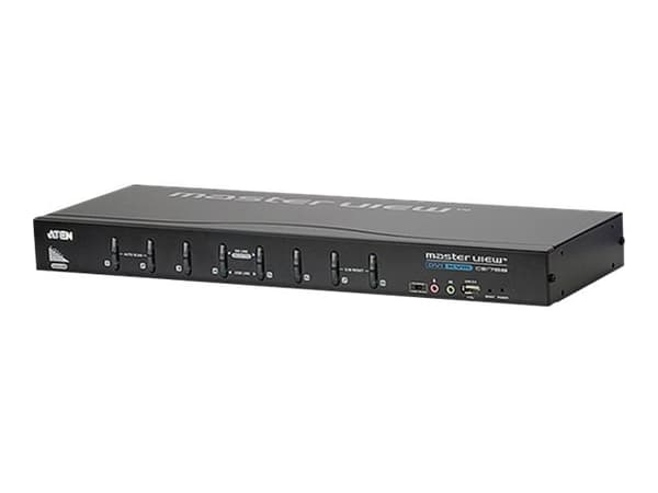ATEN CS1768 - Omkopplare för tangentbord/video/mus/ljud - 8 x KVM/ljud - 1 lokal användare - skrivbordsmodell, rackmonterbar