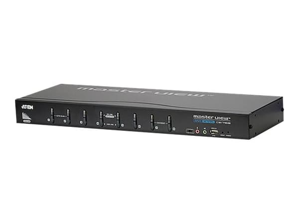 ATEN CS1768 - Omkopplare för tangentbord/video/mus/ljud - 8 x KVM/ljud - 1 lokal användare - skrivbordsmodell, rackmonterbar