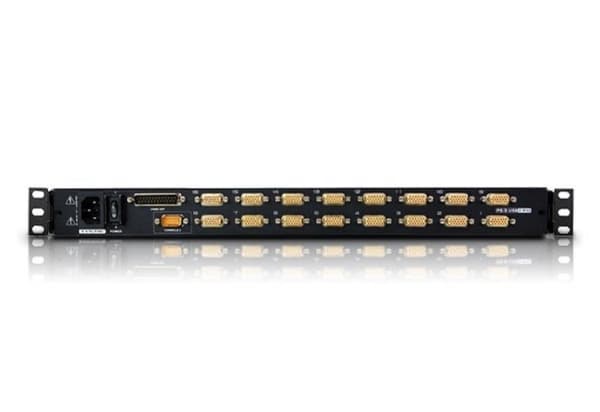 ATEN CL5716M, 1280 x 1024 pikseliä, SXGA, Telineasennus, 27,5 W, 1U, Musta