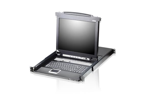 ATEN CL5716M, 1280 x 1024 pikseliä, SXGA, Telineasennus, 27,5 W, 1U, Musta