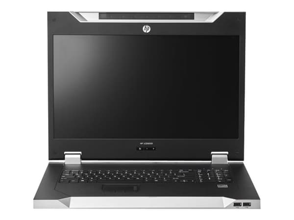 HPE LCD8500 - KVM-konsol - USB - 18.51" - kan monteras i rack - 1600 x 1200 @ 60 Hz - 187 cd/m² - 700:1 - 16 ms - silver - 1U - för ProLiant DL20 Gen