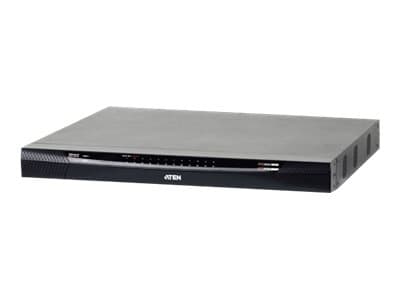 ATEN KN2124VA-AX-G KVM-kytkin Telineasennus Musta, Harmaa