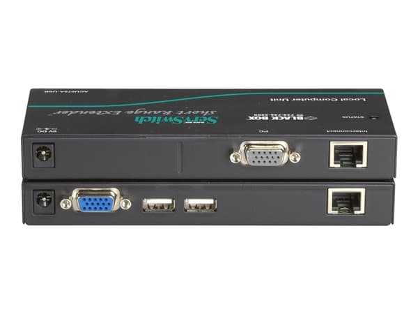 Black Box ServSwitch KVM Short-Range Extender Kit - Förlängare för tangentbord/video/mus - upp till 22.8 m