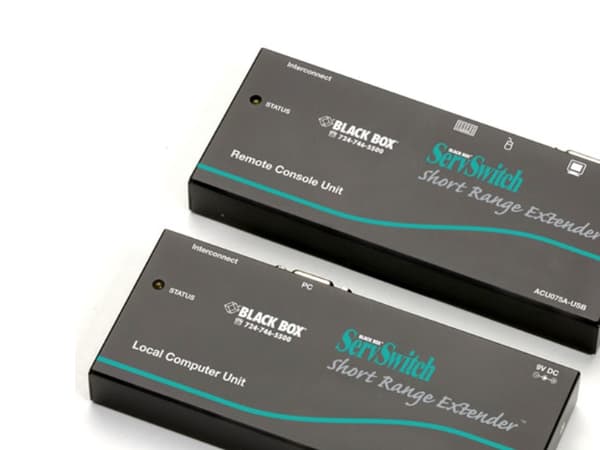 Black Box ServSwitch KVM Short-Range Extender Kit - Förlängare för tangentbord/video/mus - upp till 22.8 m