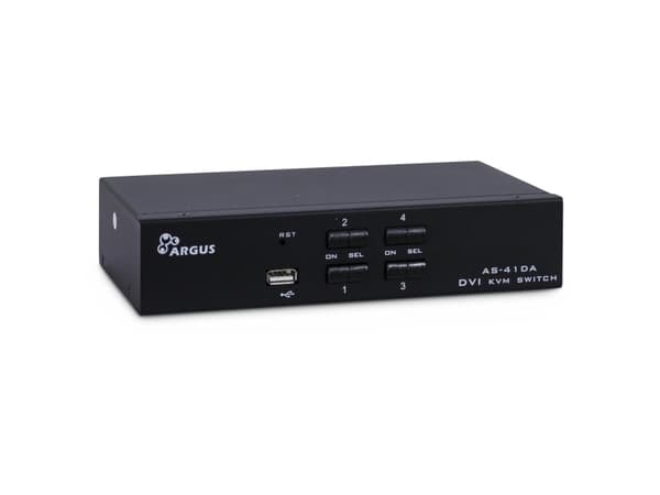 Argus KVM-AS-41DA - KVM / audio-kytkin - 4 x KVM / audio - pöytätietokoneet