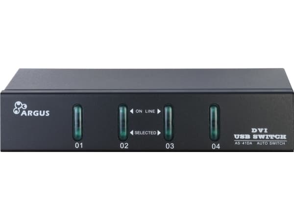 Argus KVM-AS-41DA - KVM / audio-kytkin - 4 x KVM / audio - pöytätietokoneet