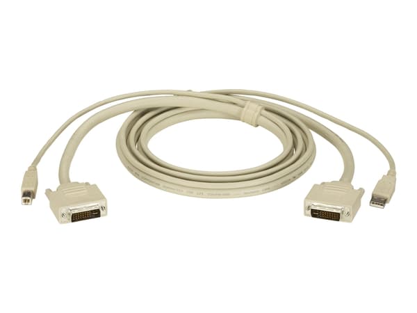 Black Box DT Series KVM CPU Cable - DVI-I, USB, 6-ft.; - USB/DVI-kabel - USB typ B, DVI-I (hane) till USB, DVI-I (hane) - 1.8 m - för ServSwitch 4sit