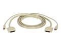 Miniatyrbild 1 av 3: Black Box DT Series KVM CPU Cable - DVI-I, USB, 6-ft.; - USB/DVI-kabel - USB typ B, DVI-I (hane) till USB, DVI-I (hane) - 1.8 m - för ServSwitch 4sit