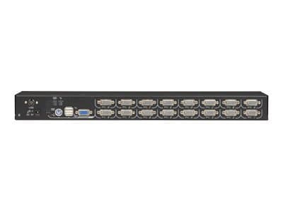 Black Box ServSwitch EC for PS/2 and USB Servers and PS/2 or USB Consoles - KVM-svitsj - 16 x KVM port(s) - 1 lokalbruker - stasjonær