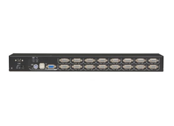 Black Box ServSwitch EC for PS/2 and USB Servers and PS/2 or USB Consoles - KVM-svitsj - 16 x KVM port(s) - 1 lokalbruker - stasjonær