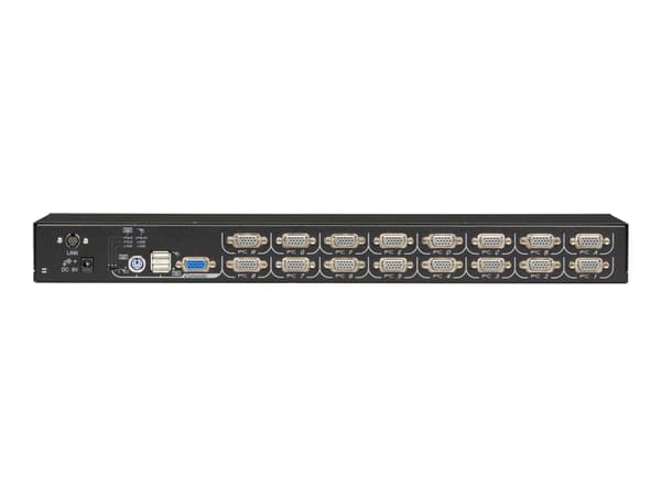 Black Box ServSwitch EC for PS/2 and USB Servers and PS/2 or USB Consoles - KVM-svitsj - 16 x KVM port(s) - 1 lokalbruker - stasjonær