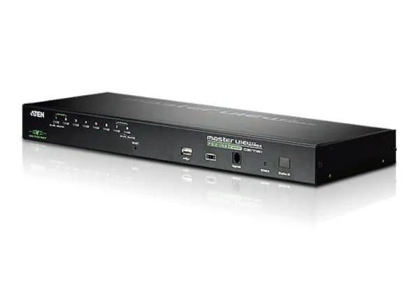 ATEN KVM on the NET CS1708i - KVM-svitsj - 8 x KVM port(s) - 1 lokalbruker - 32 IP-brukere - stasjonær