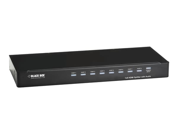 Black Box 1x8 HDMI Splitter - Video/lyd-splitter - 8 x HDMI - stasjonær