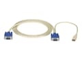 Miniatyrbilde 1 av 3: Black Box ServSwitch Server Cable - Tastatur / video / musekabel (KVM) - HD-15 (VGA) (hann) til HD-15 (VGA), USB (hann) - 4.5 m - for P/N: KV9104A, K