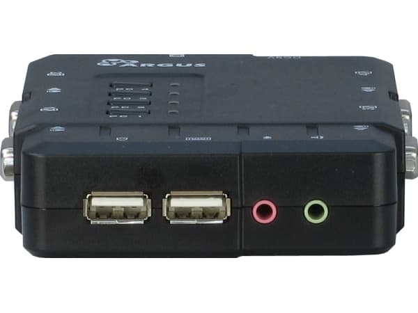 Argus KVM CS-41UA - KVM / lydsvitsj - 4 x KVM/lyd - 1 lokalbruker - stasjonær