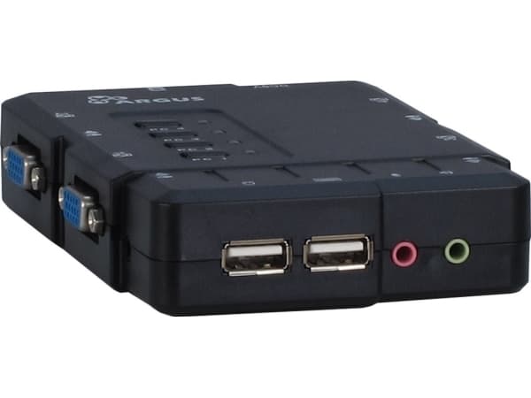 Argus KVM CS-41UA - KVM / lydsvitsj - 4 x KVM/lyd - 1 lokalbruker - stasjonær