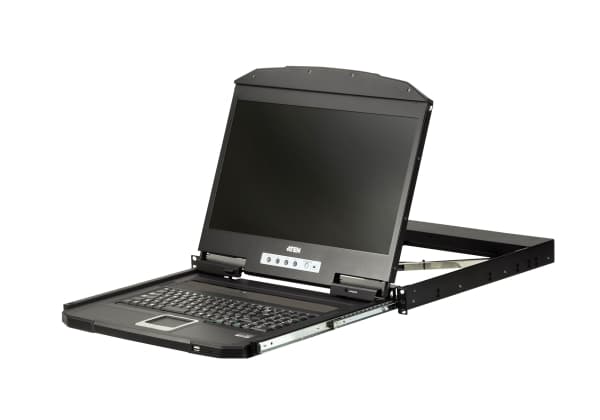 ATEN CL3700NW - KVM-konsoll - USB - 18.5" - kan monteres i rack - 1920 x 1080 Full HD (1080p) @ 60 Hz - 350 cd/m² - 1000:1 - 20 ms - HDMI, 2xUSB - sv
