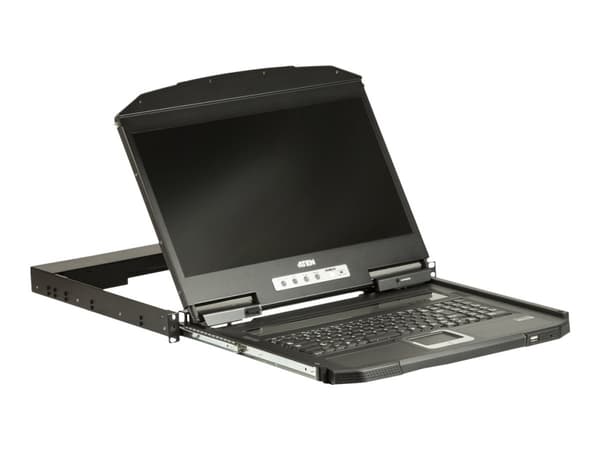 ATEN CL3700NW - KVM-konsoll - USB - 18.5" - kan monteres i rack - 1920 x 1080 Full HD (1080p) @ 60 Hz - 350 cd/m² - 1000:1 - 20 ms - HDMI, 2xUSB - sv