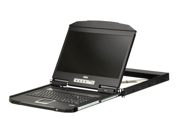 ATEN CL3700NW - KVM-konsoll - USB - 18.5" - kan monteres i rack - 1920 x 1080 Full HD (1080p) @ 60 Hz - 350 cd/m² - 1000:1 - 20 ms - HDMI, 2xUSB - sv