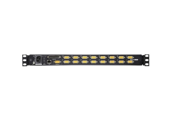 Aten CL5716IN, 1280 x 1024 pikseliä, Ethernet LAN, Telineasennus, 1U, Musta