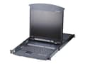 Miniatyrbild 1 av 5: ALTUSEN KL1516AiM - KVM-konsol med omkopplare för tangentbord/video/mus - 16 portar - PS/2, USB - 17" - kan monteras i rack - 1280 x 1024 @ 75 Hz - 2
