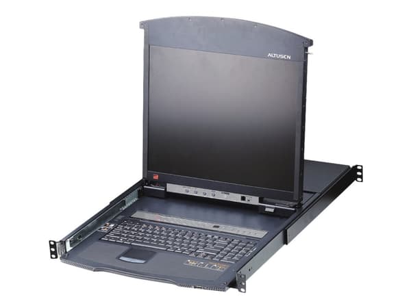 ALTUSEN KL1516AiM - KVM-konsol med omkopplare för tangentbord/video/mus - 16 portar - PS/2, USB - 17" - kan monteras i rack - 1280 x 1024 @ 75 Hz - 2