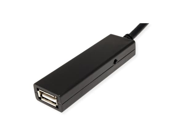 VALUE 12.99.1113, 15 m, USB C, USB A, USB 2.0, 0,48 Gbit/s, Svart