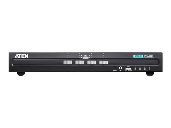 ATEN CS1184D - KVM / lydsvitsj - 4 x KVM/lyd - 1 lokalbruker - stasjonær Sort