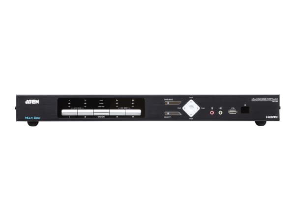 ATEN Multi-View KVMP CM1284 - KVM / lyd / USB-svitsj - 4 x KVM/lyd/USB - 1 lokalbruker - stasjonær - AC 100 - 240 V